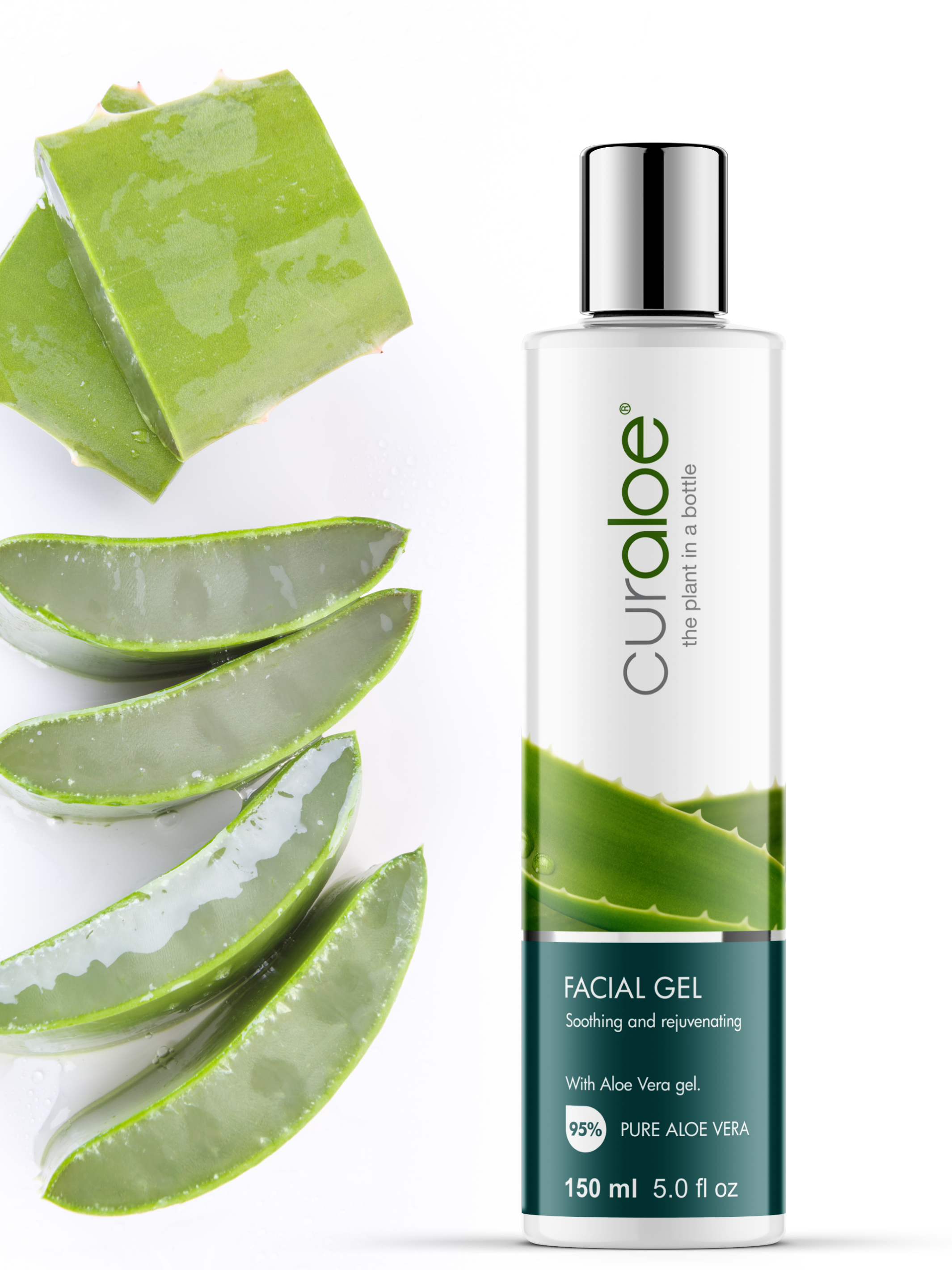 Facial Gel Curaloe 95% Concentrated Aloe Vera