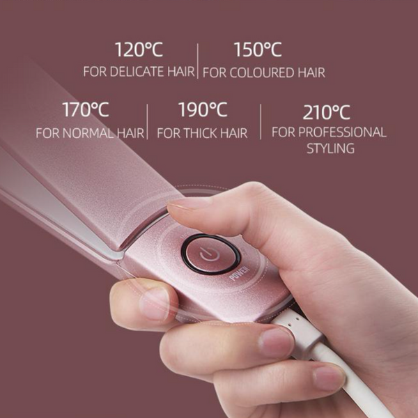 #CAIRSTYLER - Flat Compact Hair Straightener - Space Grey