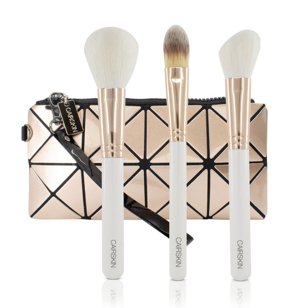 CAIRSKIN Go Golden Face Brush Set of 3
