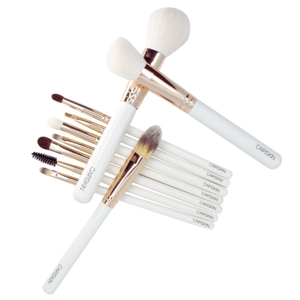 CAIRSKIN Go Golden 10 Face & Eyes Makeup Brush Set