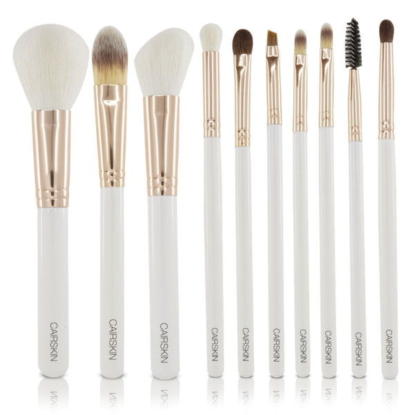 CAIRSKIN Go Golden 10 Face & Eyes Makeup Brush Set