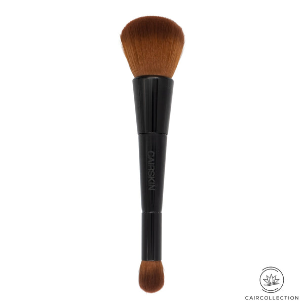 CAIRSKIN CS140 2-in-1 Duo Face & Contour / Concealer Brush - Multi Use Complexion Brush - Vegan Combi Gezicht Make-up Kwast